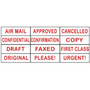 Trodat Printy Self-Inking Stamp, 12 Selectable Messages, 1.25" x 0.38", Red (USSE4822) View Product Image