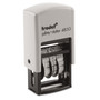 Trodat Printy Economy Micro 5-in-1 Date Stamp with Text Plates, Self-Inking, 1" x 0.75", Blue/Red