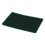 Boardwalk Heavy-Duty Scouring Pad, 6 x 9, Green, 15/Carton