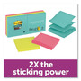 Post-it Dispenser Notes Super Sticky Pop-up 3 x 3 Note Refill, 3" x 3", Supernova Neons Collection Colors, 90 Sheets/Pad, 6 Pads/Pack