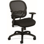 HON Wave Mesh Mid-Back Task Chair, Supports Up to 250 lb, 18" to 22.25" Seat Height, Black
