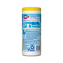 Clorox Disinfecting Wipes, 1-Ply, 7 x 8, Crisp Lemon, White, 35/Canister (CLO01594EA) View Product Image