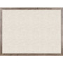 U Brands Linen Bulletin Board - 36" Board Height x 48" Board Width - Tan Linen Surface - Self-healing, Durable, Mounting System, Tackable, Sturdy, Damage Resistant - Rustic Wood Frame