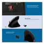 Adesso iMouse E10 Wireless Vertical Ergonomic USB Mouse, 2.4 GHz Frequency/33 ft Wireless Range, Right Hand Use, Black