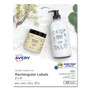Avery Print-to-the-Edge Labels with Sure Feed and Easy Peel, 2 x 3, Glossy Clear, 80/Pack