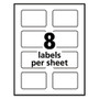Avery Print-to-the-Edge Labels with Sure Feed and Easy Peel, 2 x 3, Glossy Clear, 80/Pack