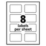 Avery Print-to-the-Edge Labels with Sure Feed and Easy Peel, 2 x 3, Glossy Clear, 80/Pack