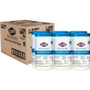 Clorox Healthcare Bleach Germicidal Wipes, 1-Ply, 6 x 5, Unscented, White, 150/Canister, 6 Canisters/Carton