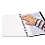 Blueline MiracleBind Notebook, 1-Subject, Medium/College Rule, Black Cover, (75) 11 x 9.06 Sheets