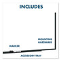 Quartet Fusion Nano-Clean Magnetic Whiteboard, 48" x 36", White Surface, Black Aluminum Frame