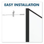 Quartet Fusion Nano-Clean Magnetic Whiteboard, 48" x 36", White Surface, Black Aluminum Frame
