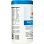 Clorox Healthcare Bleach Germicidal Wipes, 1-Ply, 6.75 x 9, Unscented, White, 70/Canister, 6 Canisters/Carton