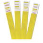 Advantus Tyvek Wristbands - 3/4" Width x 9 3/4" Length - Rectangle - Yellow - Tyvek - Tear Resistant, Adhesive Closure