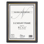 NuDell EZ Mount Document Frame with Trim Accent and Plastic Face, Plastic, 8.5 x 11 Insert, Black/Gold (NUD11880) View Product Image