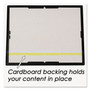 NuDell EZ Mount Document Frame with Trim Accent and Plastic Face, Plastic, 8.5 x 11 Insert, Black/Gold