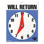 COSCO Will Return Later Sign, 5 x 6, Blue (COS098010) View Product Image