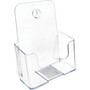 deflecto DocuHolder for Countertop/Wall-Mount, Booklet Size, 6.5w x 3.75d x 7.75h, Clear