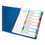 Avery Customizable TOC Ready Index Multicolor Tab Dividers, 8-Tab, 1 to 8, 11 x 8.5, White, Contemporary Color Tabs, 1 Set (AVE11841) View Product Image