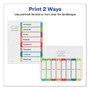 Avery Customizable TOC Ready Index Multicolor Tab Dividers, 8-Tab, 1 to 8, 11 x 8.5, White, Contemporary Color Tabs, 1 Set