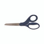 Westcott Titanium Bonded Scissors, 8" Long, 3.5" Cut Length, Straight Navy Handle