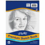 UCreate Art1st Sketch Book - 30 Sheets - Spiral - 70 lb Basis Weight - 9" x 12" Sheet Size - White Paper