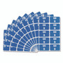 Smead AlphaZ Color-Coded Second Letter Alphabetical Labels, B, 1 x 1.63, Dark Blue, 10/Sheet, 10 Sheets/Pack