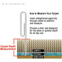 ES Robbins EverLife Light Use Chair Mat for Flat to Low Pile Carpet, Rectangular, 46 x 60, Clear ESR120321