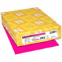 Astrobrights Color Paper - Fuchsia - Letter - 8 1/2" x 11" - 24 lb Basis Weight - Smooth