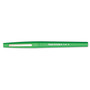 Paper Mate Point Guard Flair Felt Tip Porous Point Pen, Stick, Medium 0.7 mm, Green Ink, Green Barrel, Dozen