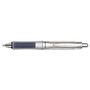Pilot Dr. Grip Center of Gravity Ballpoint Pen, Retractable, Medium 1 mm, Black Ink, Silver/Charcoal Barrel