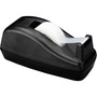 Scotch Deluxe Desktop Tape Dispenser, Heavily Weighted, Attached 1" Core, Black