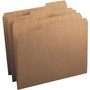 Smead Heavyweight Kraft File Folder, 1/3-Cut Tabs: Assorted, Letter Size, 0.75" Expansion, 17-pt Kraft, Brown, 50/Box