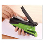 Bostitch InPower One-Finger 3-in-1 Desktop Stapler with Antimicrobial Protection, 20-Sheet Capacity, Green/Black