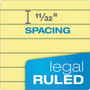 TOPS "The Legal Pad" Ruled Perforated Pads, Wide/Legal Rule, 50 Canary-Yellow 8.5 x 11.75 Sheets, Dozen (TOP75351) View Product Image