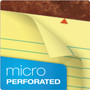 TOPS "The Legal Pad" Ruled Perforated Pads, Wide/Legal Rule, 50 Canary-Yellow 8.5 x 11.75 Sheets, Dozen (TOP75351)
