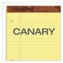 TOPS "The Legal Pad" Ruled Perforated Pads, Wide/Legal Rule, 50 Canary-Yellow 8.5 x 11.75 Sheets, Dozen (TOP75351)