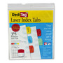 Redi-Tag Inkjet Printable Index Tabs, 1/5-Cut, Assorted Colors, 1.13" Wide, 375/Pack (RTG39020) View Product Image