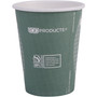 Eco-Products World Art Renewable and Compostable Hot Cups, 12 oz, Paper, Gray, 50/Pack, 20 Packs/Carton