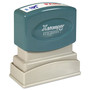 Xstamper Red/Blue PAID Title Stamp - Message/Date Stamp - PAID - 0.50" Impression Width - 100000 Impression(s) - Blue, Red