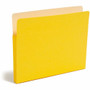 Smead Straight Tab Cut Letter Recycled File Pocket - 8 1/2" x 11" - 1 3/4" Expansion - Top Tab Location - 9 pt. - Yellow