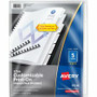 Avery Unpunched Print-On Dividers - 25 x Divider(s) - Print-on Tab(s) - 5 - 5 Tab(s)/Set - 8.5" Divider Width x 11" Divider Length