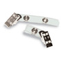 Advantus Badge Straps with Clips, 0.38" x 2.75", Clear, 100/Box