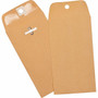 Business Source Heavy Duty Clasp Envelope - Clasp - 3 3/8" Width x 6" Length - 28 lb - Clasp - Brown Kraft