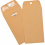 Business Source Heavy Duty Clasp Envelope - Clasp - 3 3/8" Width x 6" Length - 28 lb - Clasp - Brown Kraft