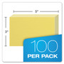 Oxford Unruled Index Cards, 3 x 5, Canary, 100/Pack (OXF7320CAN) View Product Image