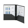 Smead Poly Two-Pocket Folder with Fasteners, 180-Sheet Capacity, 11 x 8.5, Black, 25/Box