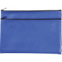 Sparco Carrying Case (Wallet) Cash, Check, Receipt, Office Supplies - Blue - Polyvinyl Chloride (PVC) Body - 11" Width x 6" Depth
