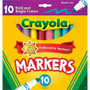 Crayola Bright/Bold Broad Line Markers - Broad Conical Marker Point - Multicolor Ink