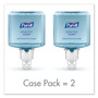 PURELL HEALTHY SOAP Gentle and Free Foam Refill, For ES4 Dispensers, Fragrance-Free, 1,200 mL, 2/Carton
