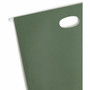 Smead Hanging Pockets with Full-Height Gusset, 1 Section, 3.5" Capacity, Letter Size, Standard Green, 10/Box